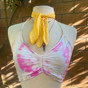 Tie Dye Cinch/Runched Top